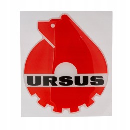 Sticker sign emblem convex 3D W3 80x66mm Ursus