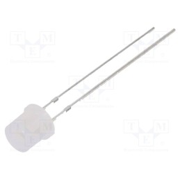 1 pcs x OPTOSUPPLY - OSW5YK57E2A - LED, 5mm, white, 1560mcd, 100°, Front: flat, 2.9÷3.6V, No.of term: 2