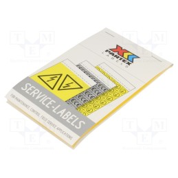 1 set x PARTEX - PLB43015PV - Safety sign, self-adhesive folie, W: 53mm, H: 77mm, yellow