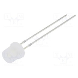 1 pcs x OPTOSUPPLY - OSM5YK57E2A - LED, 5mm, white warm, 330mcd, 140°, Front: flat, 2.9÷3.6V, -30÷85°C