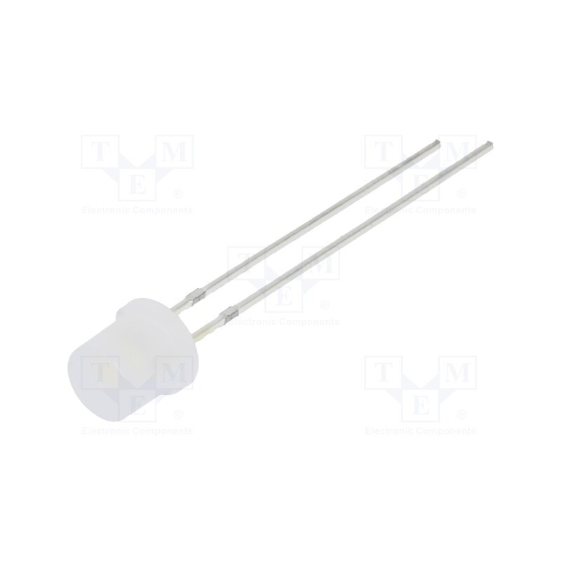 1 pcs x OPTOSUPPLY - OSM5YK57E2A - LED, 5mm, white warm, 330mcd, 140°, Front: flat, 2.9÷3.6V, -30÷85°C