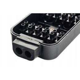 Universal electrical box with 12 connectors