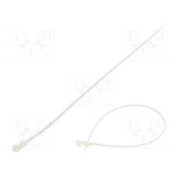 100 pcs x FIX&FASTEN - FIX-M-4.8X380/N - Cable tie, with a hole for screw mounting, L: 380mm, W: 4.8mm