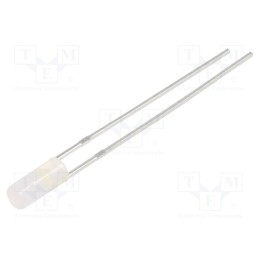 1 pcs x OPTOSUPPLY - OSM5YK39B2B - LED, 3mm, white warm, 500÷750mcd, 110°, Front: flat, 2.9÷3.4V, 102mW