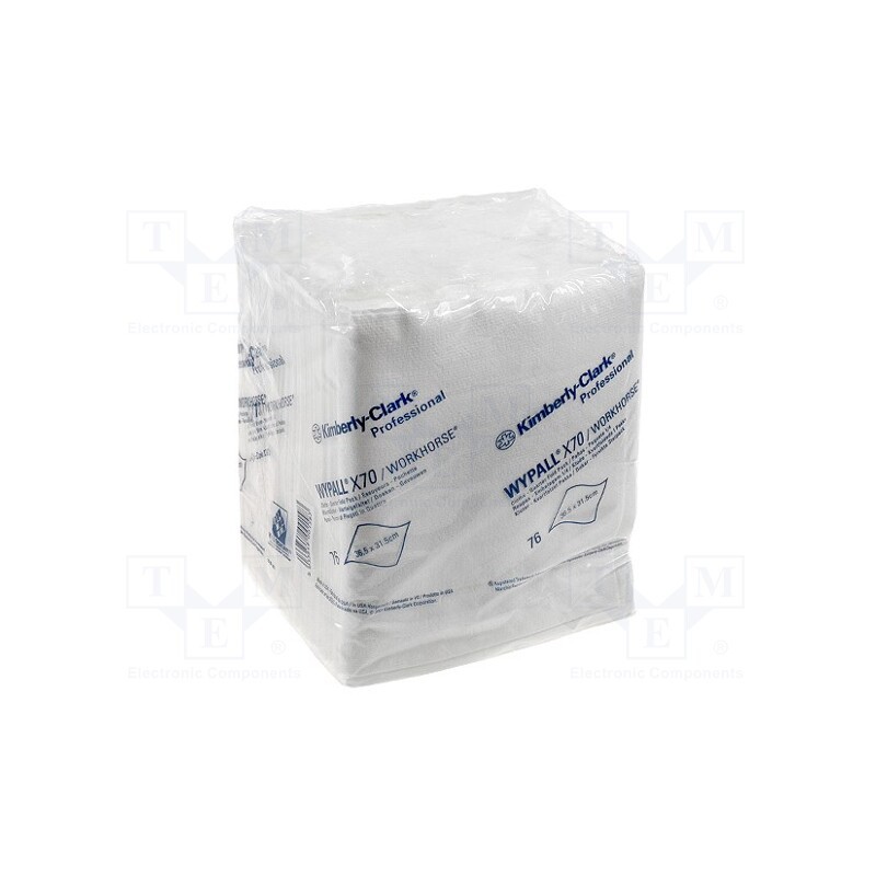 1 pcg x KIMBERLY CLARK - 8382 WYPALL X70 - Cleaning cloth: cloth, 70pcs, 365x315mm, cleaning, dry