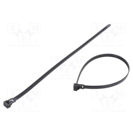 100 pcs x FIX&FASTEN - FIX-TR-7.6X300/BK - Cable tie, multi use, L: 300mm, W: 7.6mm, polyamide, 222N, black