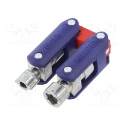 1 pcs x KNIPEX - 00 11 06 V03 - Wrench, for control cabinets, Tip: triangular socket