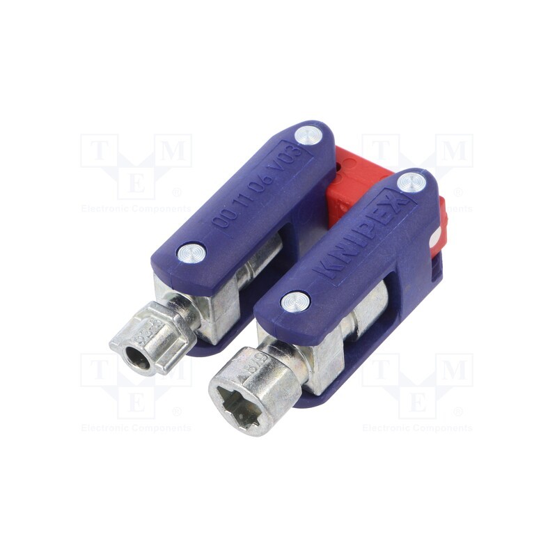 1 pcs x KNIPEX - 00 11 06 V03 - Wrench, for control cabinets, Tip: triangular socket