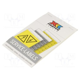 1 set x PARTEX - PLB43017PV - Safety sign, self-adhesive folie, W: 78mm, H: 108mm, white