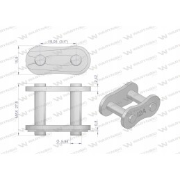 Chain lock reinforced z12a 1 ansi a 60 r1 3 4