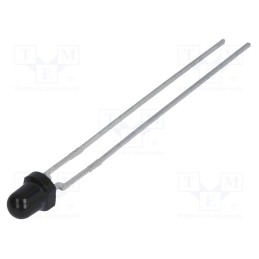 2 pcs x VISHAY - TEFD4300F - PIN IR photodiode, 3mm, THT, 950nm, 770÷1070nm, 20°, 215mW