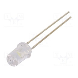 1 pcs x LUCKYLIGHT - LL-504WC2V-W2-3QD-T - LED, 5mm, white cold, 6500÷10000mcd, 30°, Front: convex, 2.8÷3.8V
