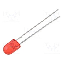 1 pcs x OPTOSUPPLY - OS5RPM5HA3B - LED, oval, 5.1x4.3mm, red, 2180÷4200mcd, 100/40°, Front: convex