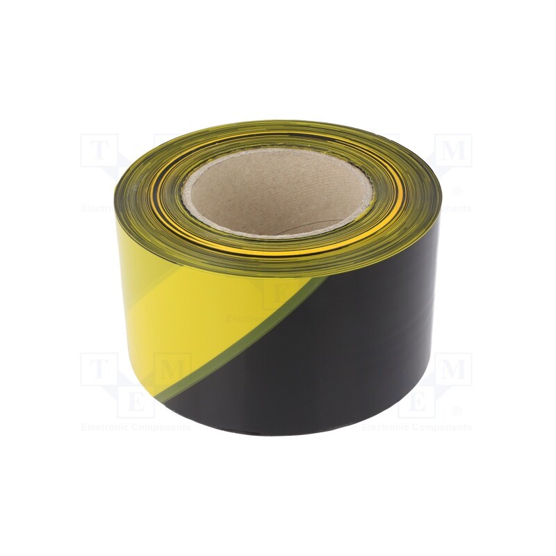 1 pcs x MEDID - 39/6 - Tape: warning, yellow-black, L: 200m, W: 80mm, Thk: 0.06mm