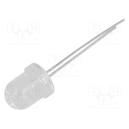 1 pcs x LUCKYLIGHT - LL-803VC2C-V1-4ID - LED, 8mm, red, 2200÷3800mcd, 30°, Front: convex, 1.6÷2.6V