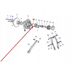 La300132741 variator hub