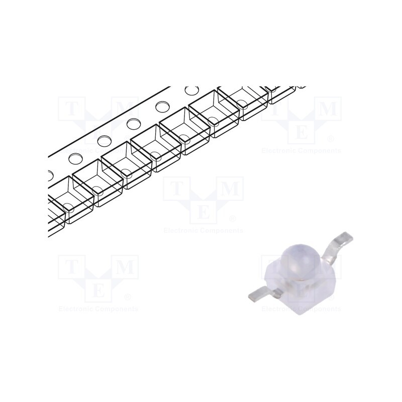 1 pcs x VISHAY - VLDR1535G-08 - LED, SMD, Gull wing, red, 3550÷6500(typ)-11200mcd, 2.3x2.3x2.6mm