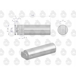 Lower hitch bracket pin c 385 original u