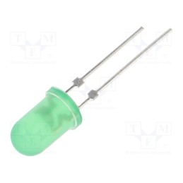1 pcs x OPTOSUPPLY - OSG5DA5A34G-1 - LED, 5mm, green, 6600÷8000mcd, 30°, Front: convex, 2.7÷3.4V, 104mW