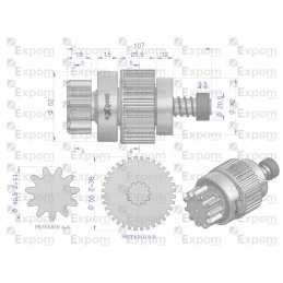 Magneton type Ltz starter coupling assembly 9