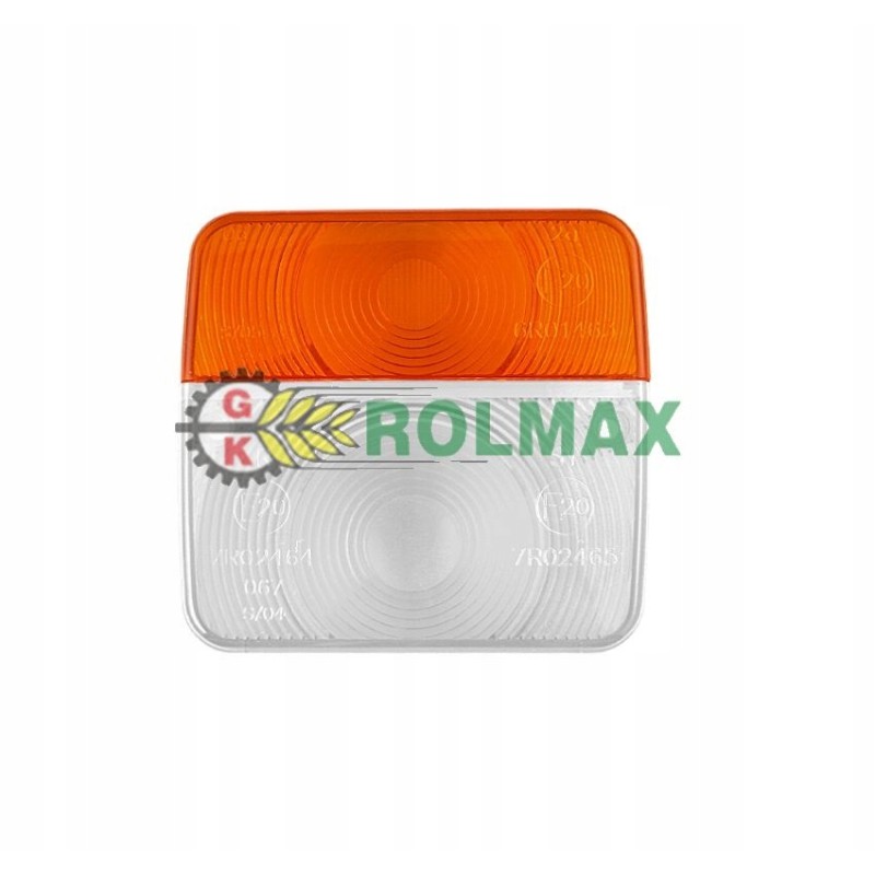 Front lamp shade LT1, white and orange bag