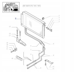 Oil cooler new holland tm 82000903 cnh