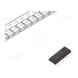 3 pcs x STMicroelectronics - ULN2001D1013TR - IC: driver, darlington,transistor array, SO16, 0.5A, 50V, Ch: 7