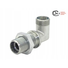 Hydro bulkhead connector m20x1 5 12s, 90 degree angle