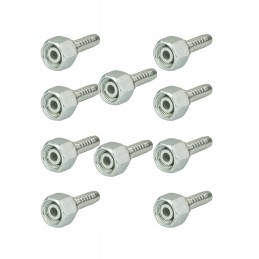 Straight neck clamp M18x15 for DN12 cable, 10 pcs