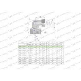 Metric hydraulic elbow ab m12x1 5 06l xev