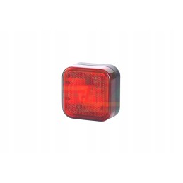 Square marker lamp with LED reflector