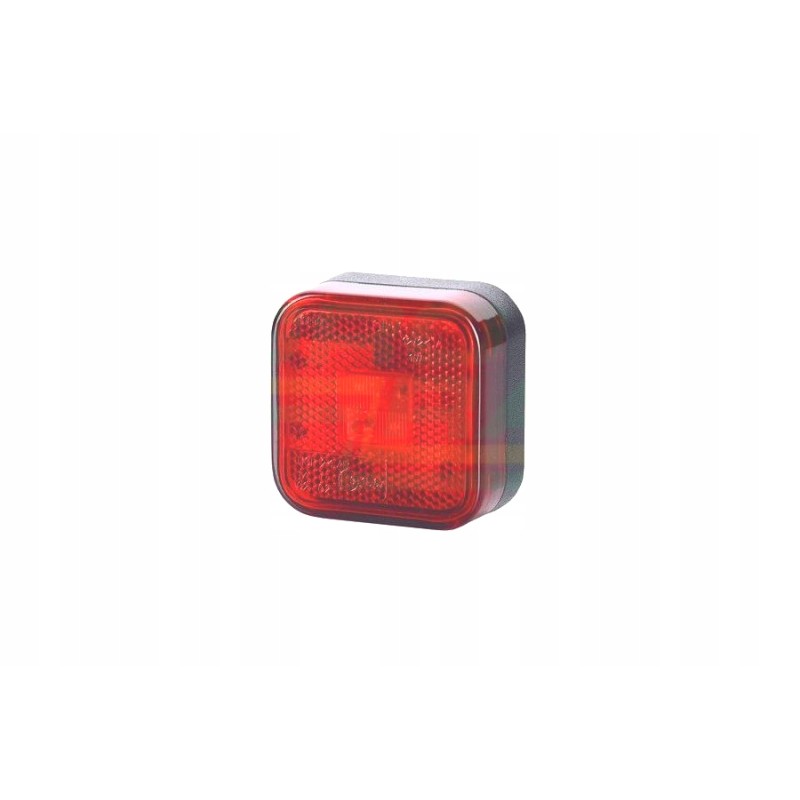 Square marker lamp with LED reflector