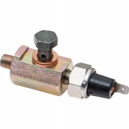 Oil line connector with mf oil sensor