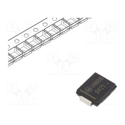 3 pcs x ONSEMI - MBRS4201T3G - Diode: Schottky rectifying, SMD, 200V, 4A, 35ns, SMC,