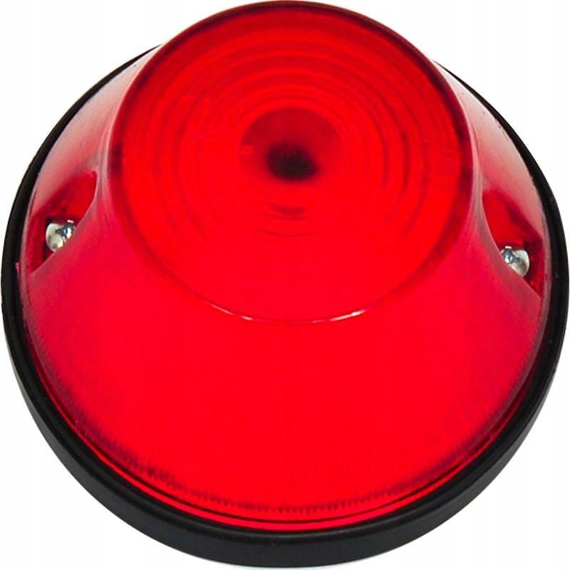 Red round rear marker lamp for the semi-trailer
