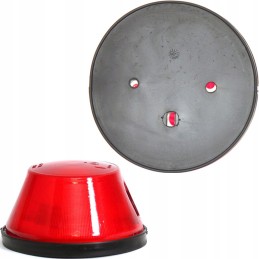 Red round rear marker lamp for the semi-trailer