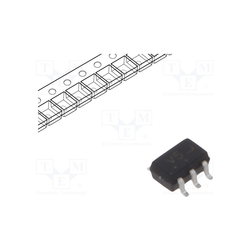 10 pcs x ONSEMI - MC74VHC1G04DFT2G - IC: digital, NOT, Ch: 1, IN: 1, CMOS, SMD, SC88A, 2÷5.5VDC, -55÷125°C