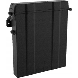 A rectangular container for documents