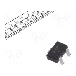 25 pcs x ONSEMI - MMBTA56WT1G - Transistor: PNP, bipolar, 80V, 0.5A, 0.46W, SC70,SOT323