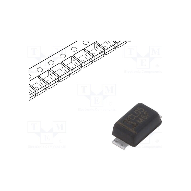 5 pcs x DIOTEC SEMICONDUCTOR - CL05M6F - Diode: CRD, single diode, SOD123F, 2÷190V, 4.5÷6.7mA, 0.7W