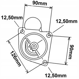 Starter 12v 2 8kw massey ferguson 3085 3095