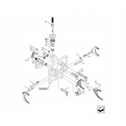 Lever seal new holland case 5129575 cnh