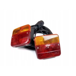 Trailer rear light set 7 pin 7 5 meter 12v