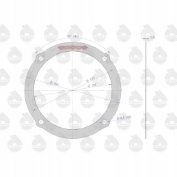 Final drive cover gasket c 360 zetor or ursus