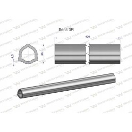 PTO shaft inner pipe 3r series 36x4 5 mm 405 mm