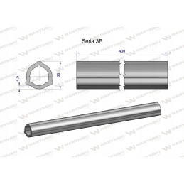 PTO shaft inner pipe 3r series 36x4 5 mm 405 mm