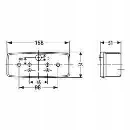 John Deere AL32070 right Hella rear lamp