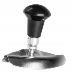 Silver foldable steering wheel knob