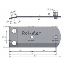 Blade holder for fella km166 rotary mower