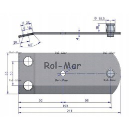 Blade holder for fella km166 rotary mower